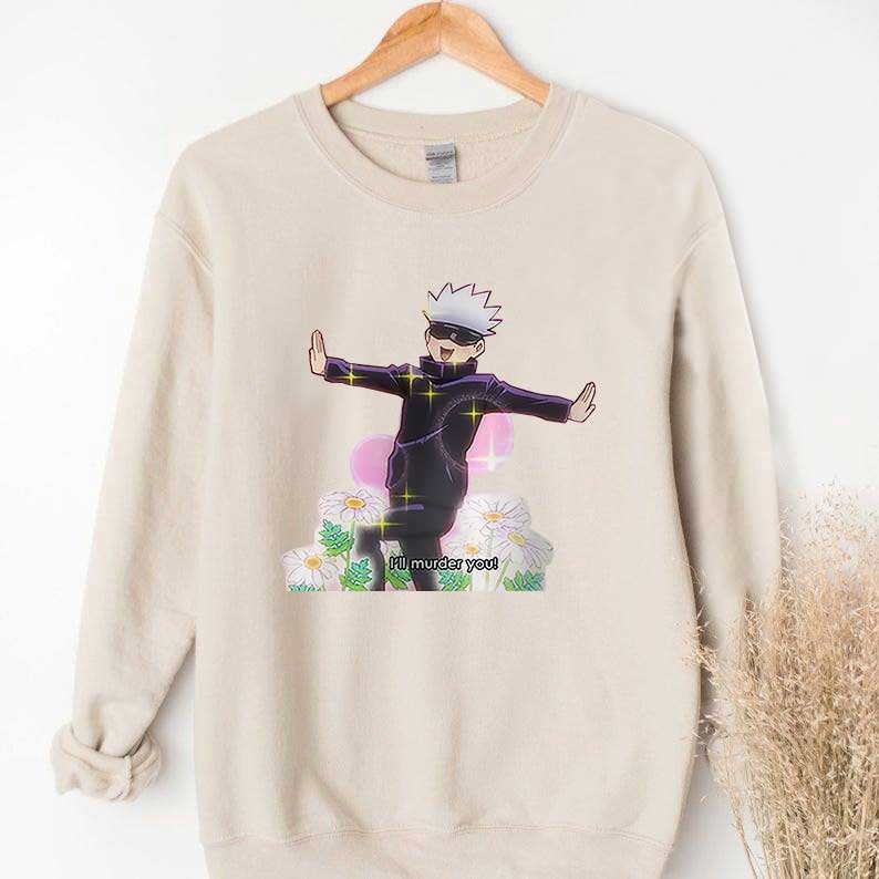 Satoru Gojo Sweatshirt Jujutsu Kaisen Sweatshirt Anime | Etsy