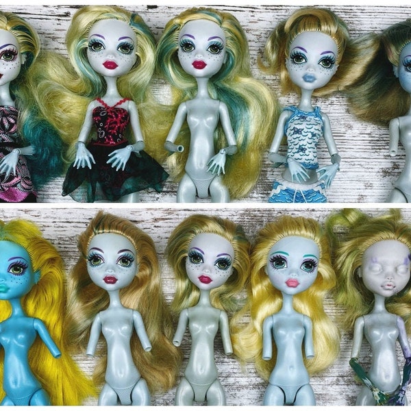 Monster High Lagoona Blue OOAK Poupées | Poupées repeindre | Poupées pour la personnalisation