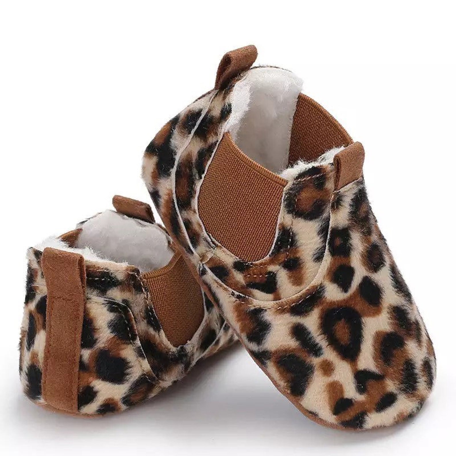 Suede ankle boots baby leopard shoes boots unisex child boy Etsy