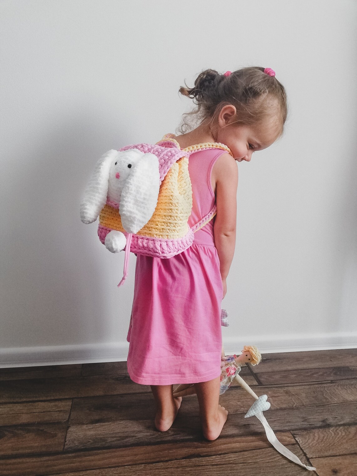 Bunny Crochet Backpack Rabbit Backpack for Babygirl Cute Etsy