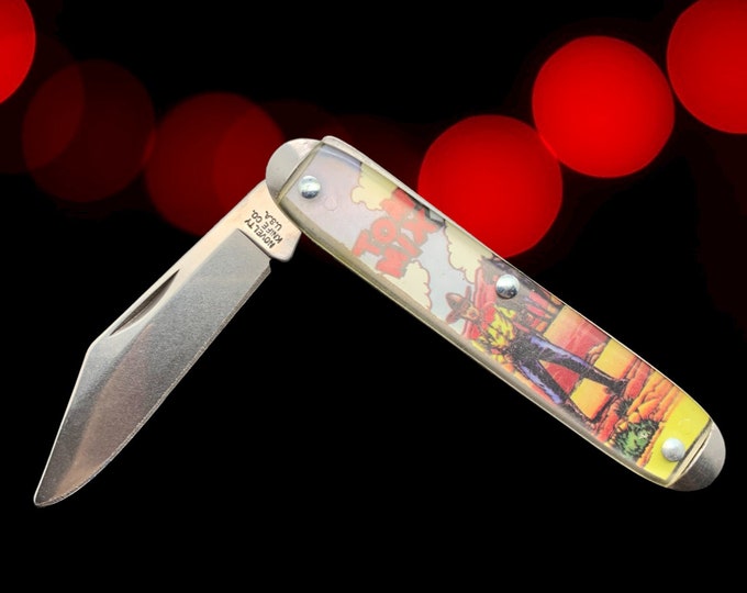 TOM MIX Knife Western Hero Pocketknife Novelty Knife Co. USA