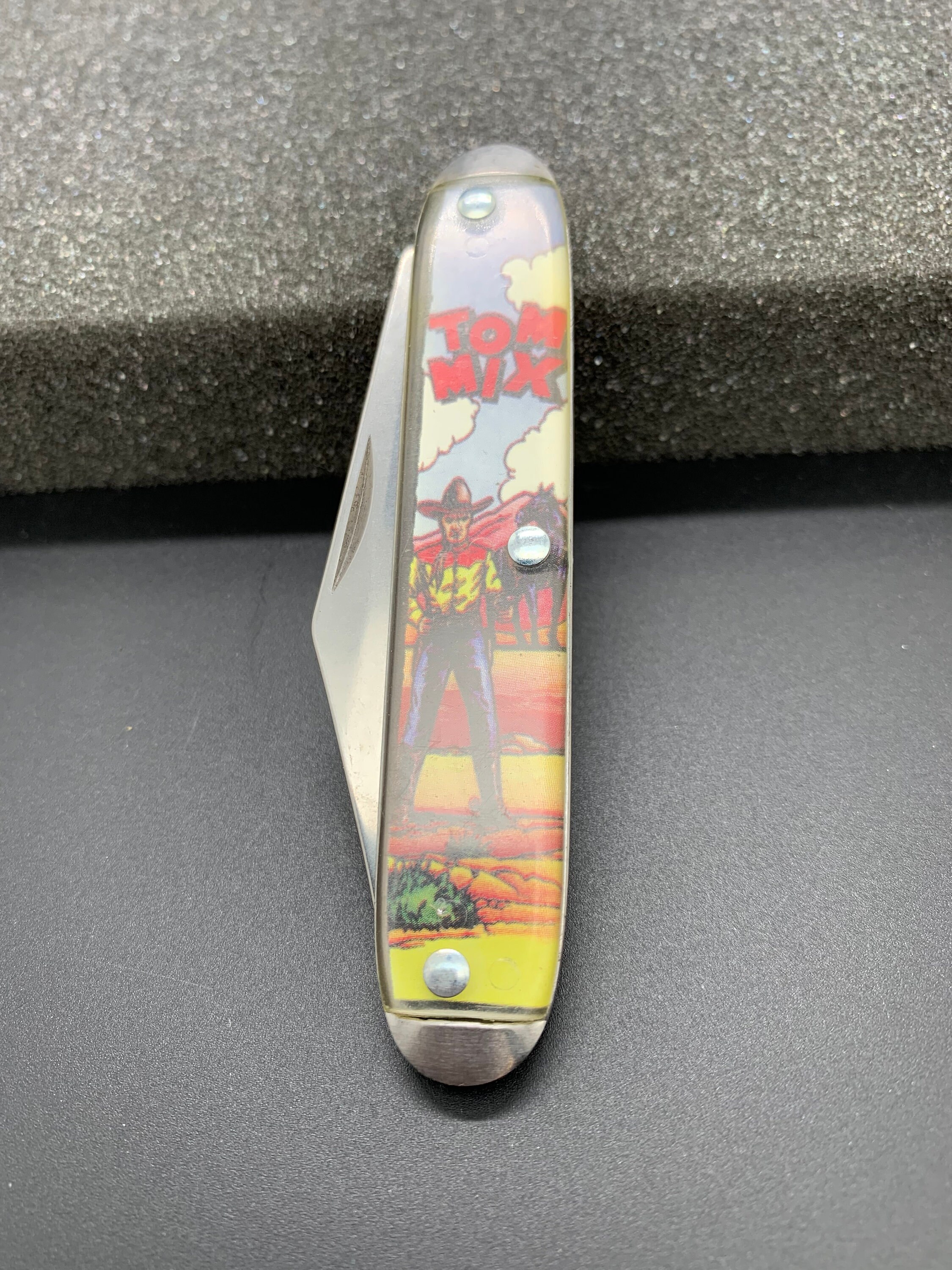TOM MIX Knife Western Hero Pocketknife Novelty Knife Co. USA Etsy