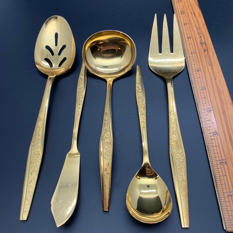 USED Vintage Flatware Set 45 Pieces Carlyle Silverware GOLDEN Etsy