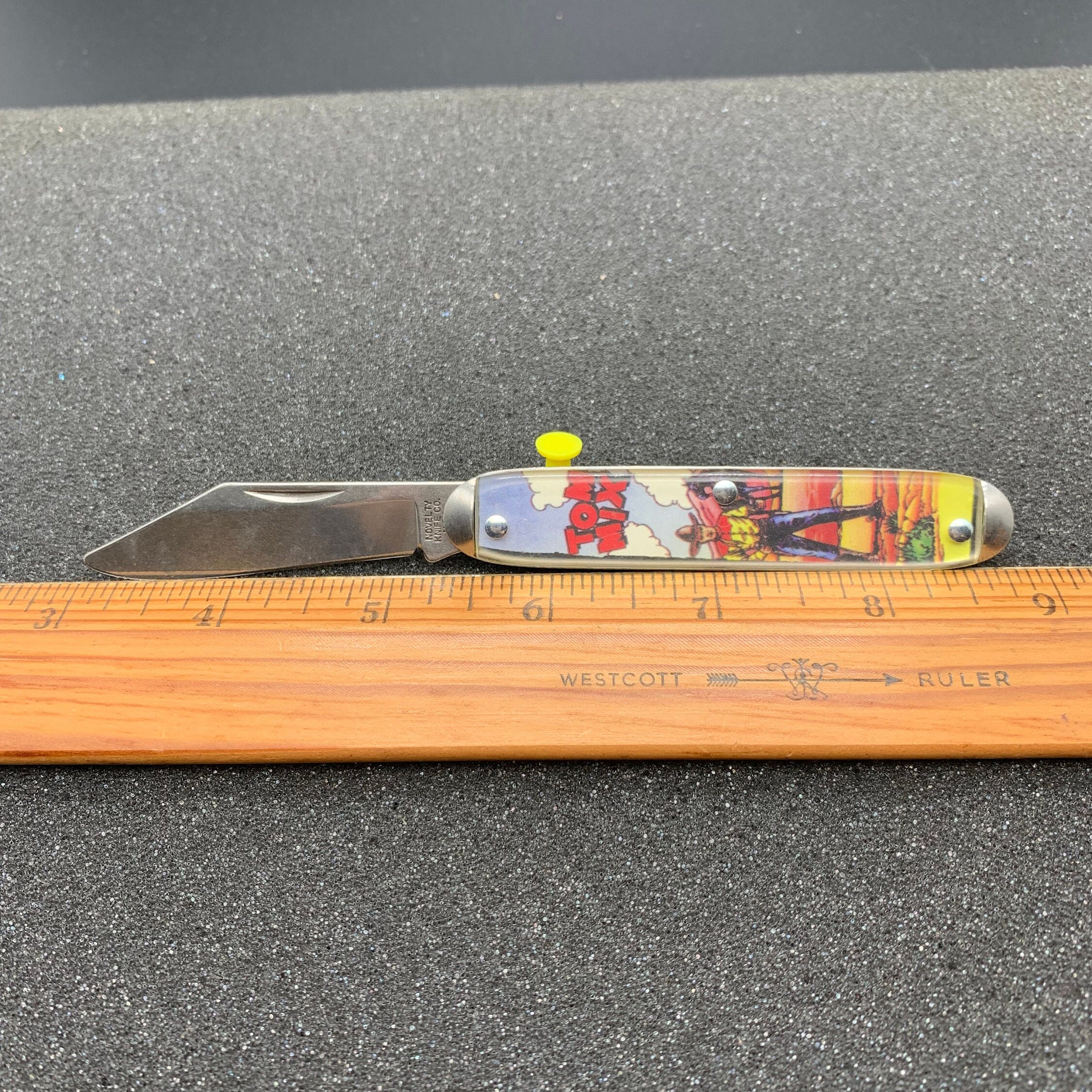 TOM MIX Knife Western Hero Pocketknife Novelty Knife Co. USA Etsy