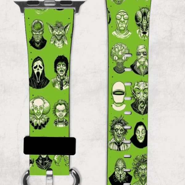 Horror Monsters Apple Watch Band NEW 38/40/41 & 42/44/45 Scary Movie Halloween