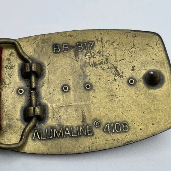 Vintage Alumaline 4108 Rhinestones Belt Buckle & … - image 7