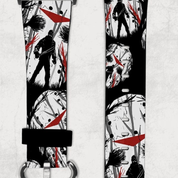 Jason Voorhees Friday the 13th Custom Apple Watch Band 38/40/41 & 42/44/45 Halloween