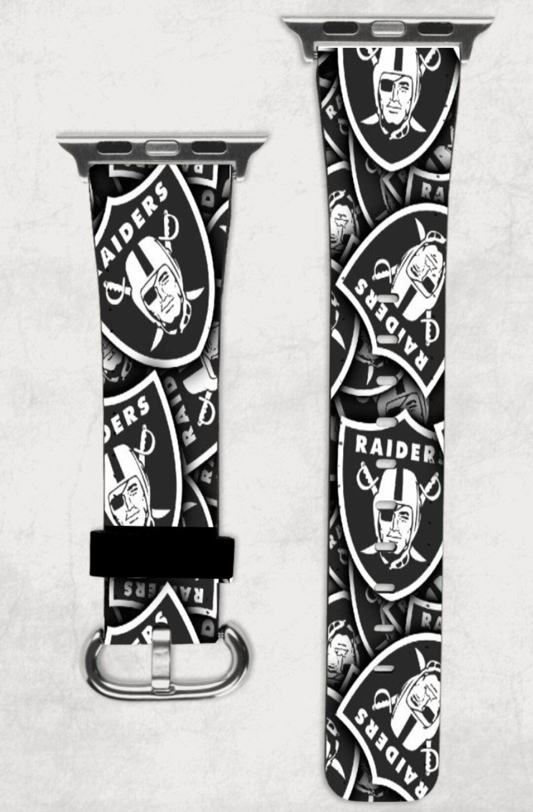 Game Time Las Vegas Raiders Leather Apple Watch Band - Game Time Bands