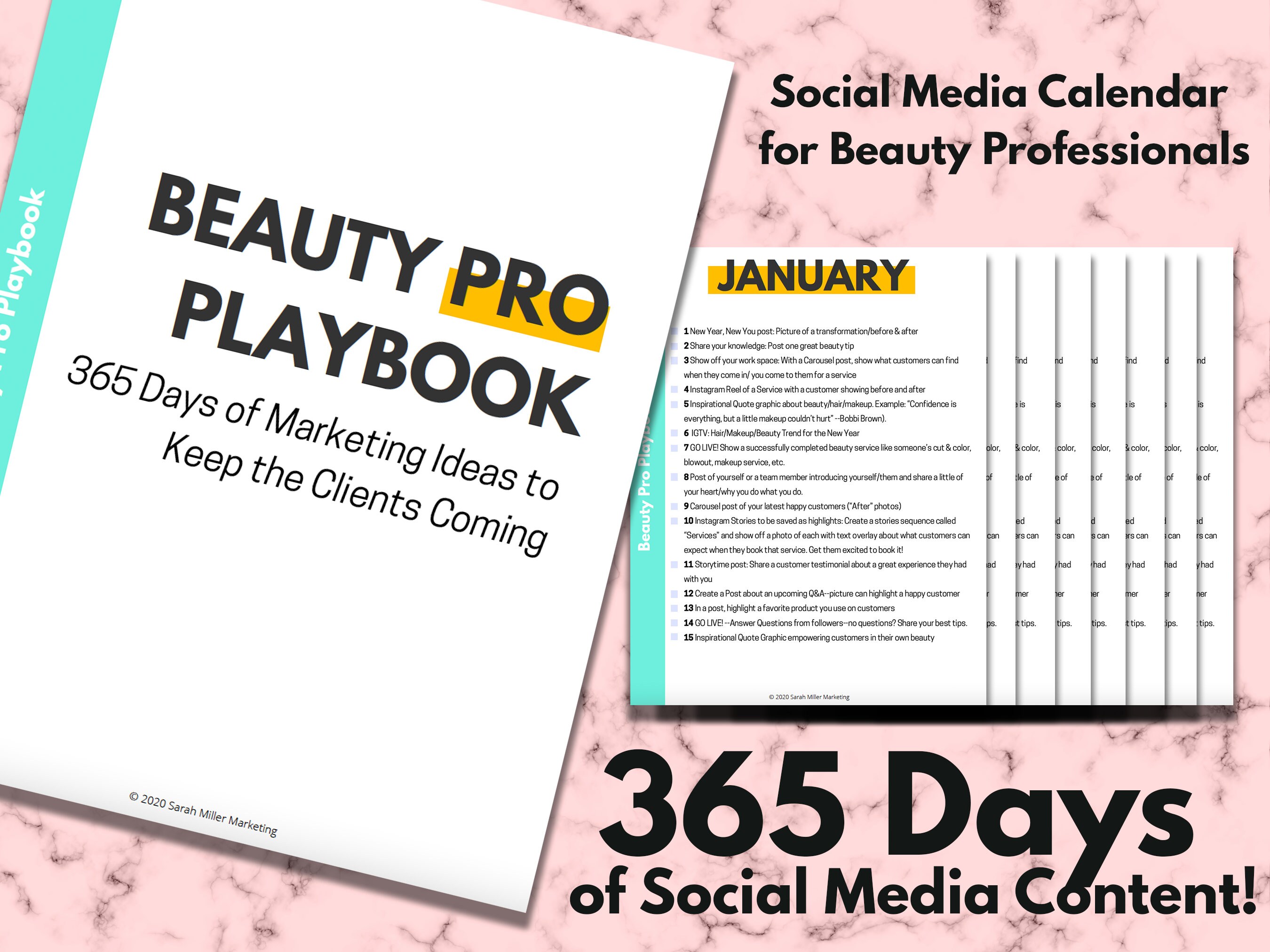 Pro Day 2022 Calendar Social Media Content Calendar 2022 For Beauty Professionals | Etsy Australia