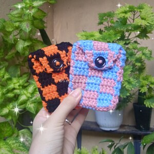 PDF WALL-Et crochet pattern, wallet crochet pattern, bag crochet pattern, crochet pattern, checkered wallet crochet pattern, checkered image 6