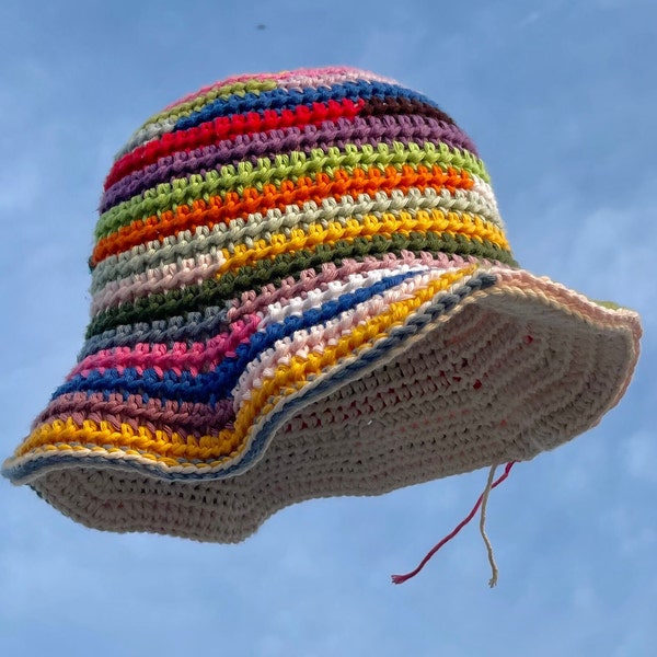 Ziggy Hat crochet pattern, bucket hat pattern, crochet hat pattern, reversible hat pattern crochet