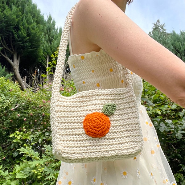 Patron au crochet Tutti Frutti, patron de sac au crochet, sac de fruits