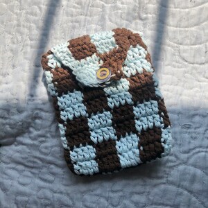 PDF WALL-Et crochet pattern, wallet crochet pattern, bag crochet pattern, crochet pattern, checkered wallet crochet pattern, checkered image 5