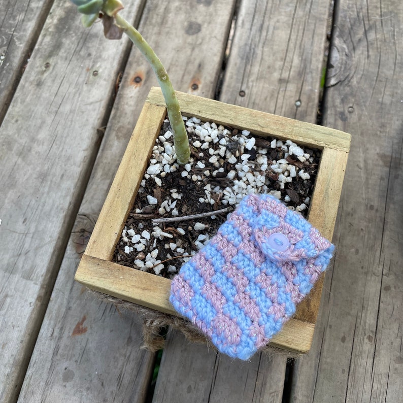 PDF WALL-Et crochet pattern, wallet crochet pattern, bag crochet pattern, crochet pattern, checkered wallet crochet pattern, checkered image 4