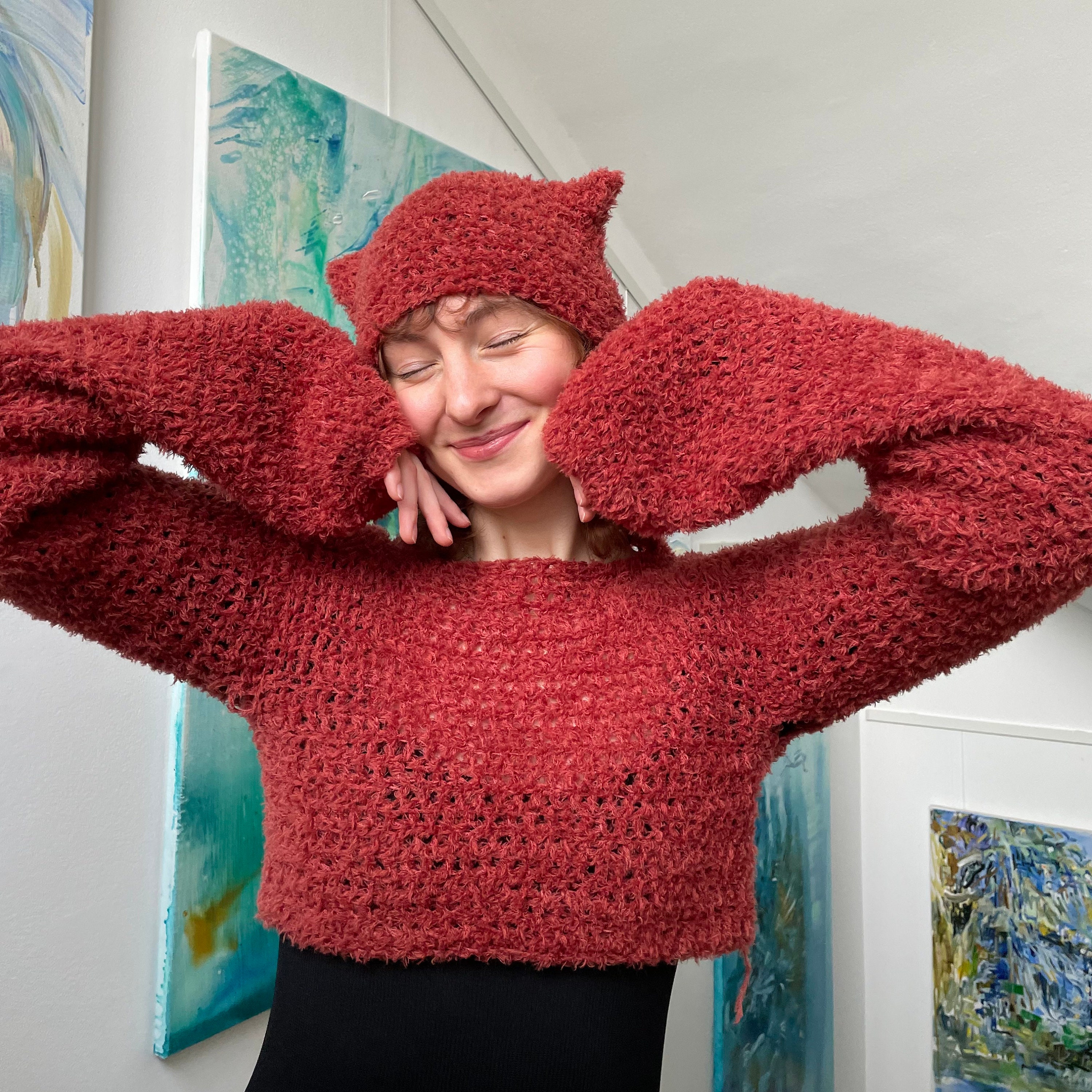 Kitty sweater sales