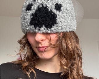 paw hat crochet pattern (digital item!)