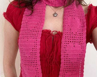secret crush scarf crochet pattern PDF (digital item!)