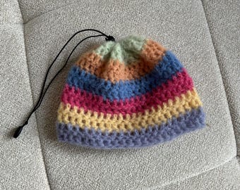 striped cinch hat