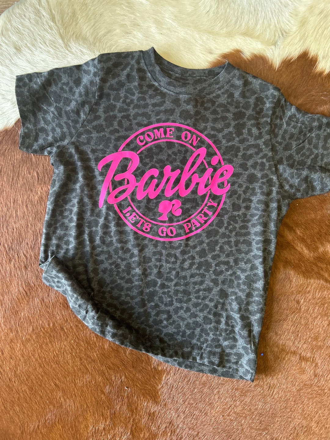 Barbie Cheetah Tee - Etsy