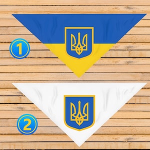 Ukraine Flag Pet Bandana - Ukraine Dog Scarf - Pet Lover Gift, Pet Bandana - Pet Bandan