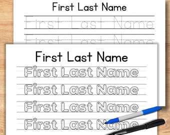 Custom Name Tracing Worksheet • Personalized Name Practice PDF for Kids • Preschool & Kindergarten Printable Learning Sheet