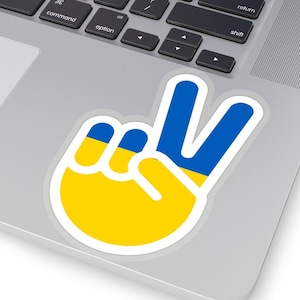 Ukraine Sticker | Peace for Ukraine Sticker | Ukraine Flag | Premium Sticker | High Quality | Vehicle Sticker | Invasion Putin Ukraine
