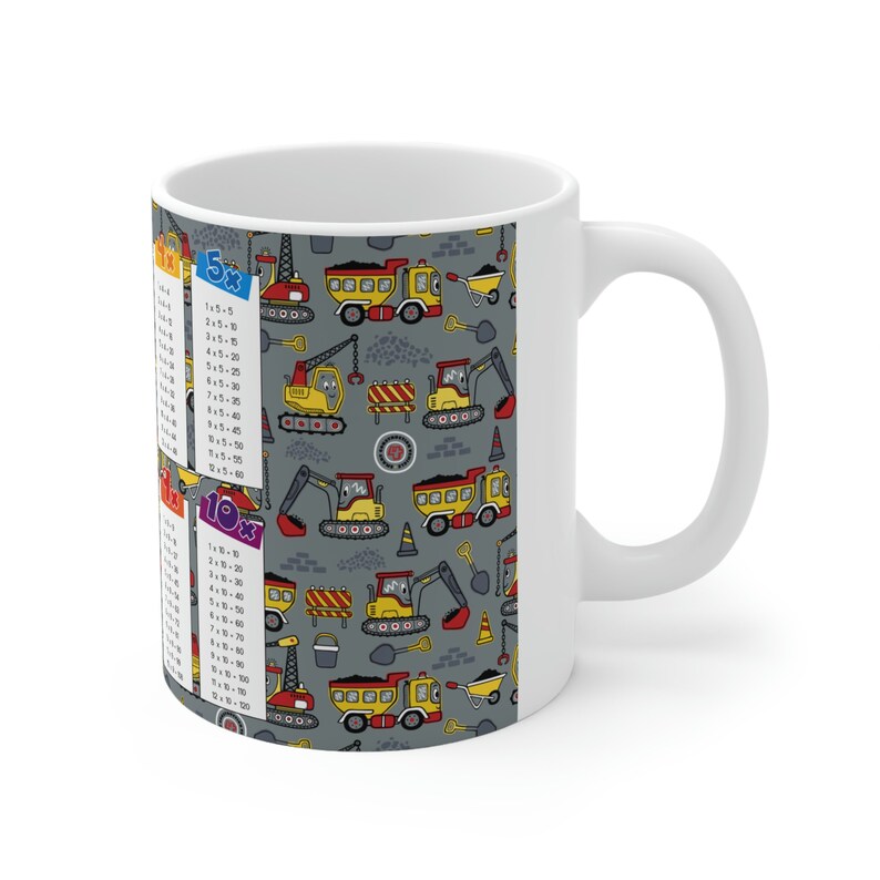 Kids Mug | Multiplication Table Chart Mug | Multiplication Square ...