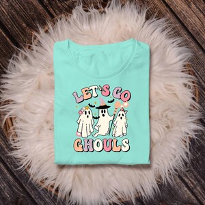 Retro Halloween Ghost PNG, Let's Go Ghouls, Spooky Fall Design (Digital Download) image 9