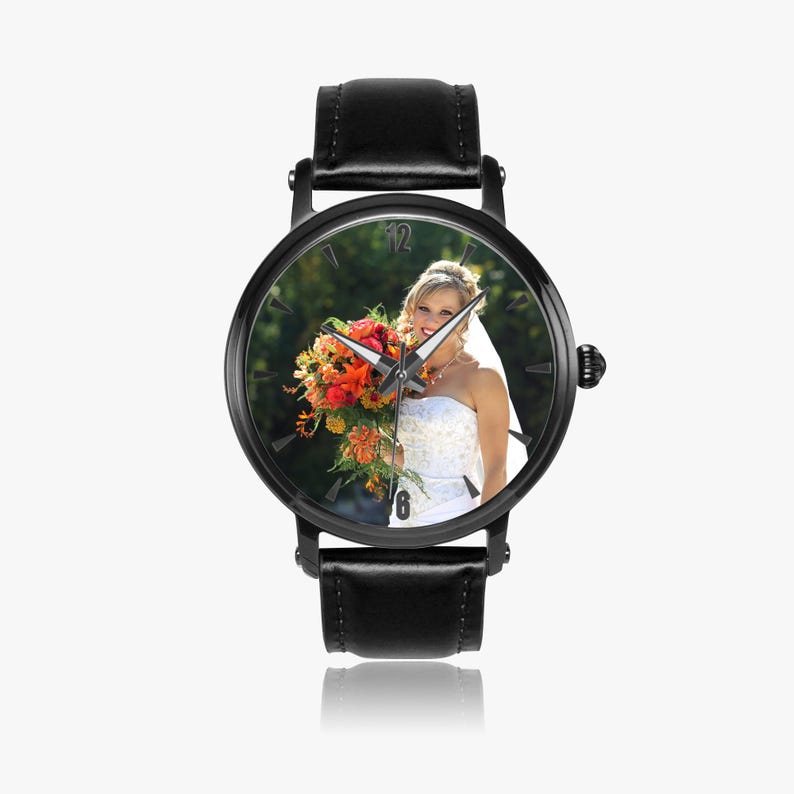 Personlig fotoautomatisk klocka, present till unisex-speciella tillfällen bild 2