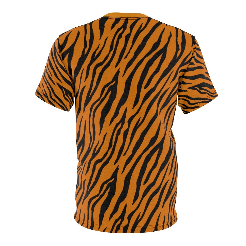 Men's Tiger Stripe Tshirt Animal Fur Pattern Shirt Etsy
