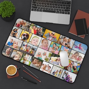 Personalized Customized Mouse Pad, Photo Desk Mat, Your Photo Gallery Personalized Custom Desk Mat, Photo Gift Idea, Office Desk Decor