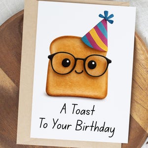 Cartão de Feliz Aniversário para Imprimir, Cartão de Aniversário para Download Digital, Um Brinde ao Seu Aniversário, Cartão de Felicitações Engraçado, Download Instantâneo em PDF, cartão engraçado