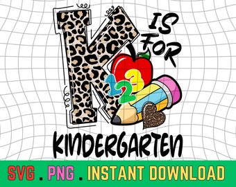 Kindergarten school svg, Kindergarten PNG, Back To School, Sublimation Digital Design, Kindergarten school png, Back To School svg
