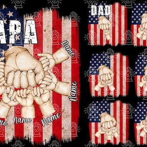 Father&#39;s Day Fist Bump Set Flag America, Baby Toddler Kid, Dad Hand Fist Bump Png, Father&#39;s Day Design, Baby Toddler Kid Dad Fist Bump PNG