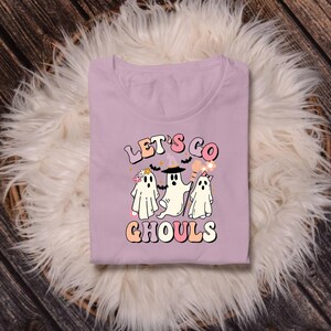Retro Halloween Ghost PNG, Let's Go Ghouls, Spooky Fall Design (Digital Download) image 10