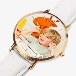 Personalized Photo Quartz Watch, Mother’s Father’s Celebration Present, Her or Him