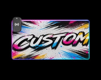 Personalized Mouse Pad, Custom Desk Mat with Fabric Surface, Office and Gaming Setup Gift