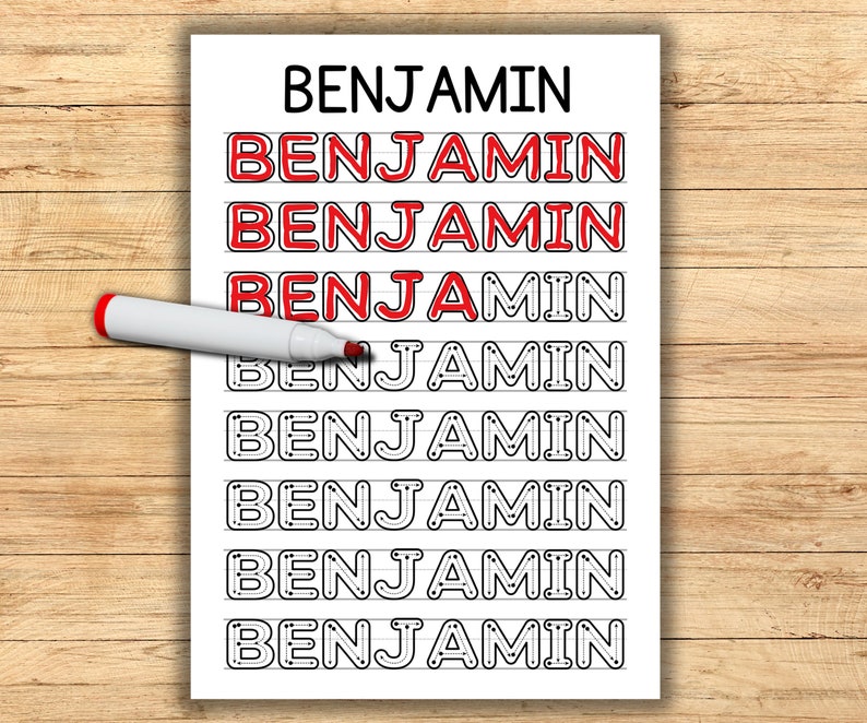 custom name tracing page, Custom Name Tracing Sheet Handwriting Practice, Personalized Name Trace, Name Tracing, Can Write My Name