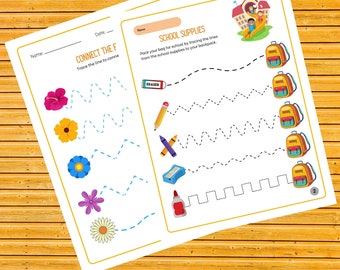 TODDLER WORKBOOK (85 Printable Worksheets), Kids Activities