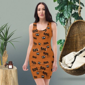 Halloween Boo Dress, halloween dress women, halloween dress for teacher, halloween dress shirt, Boo dress shirt