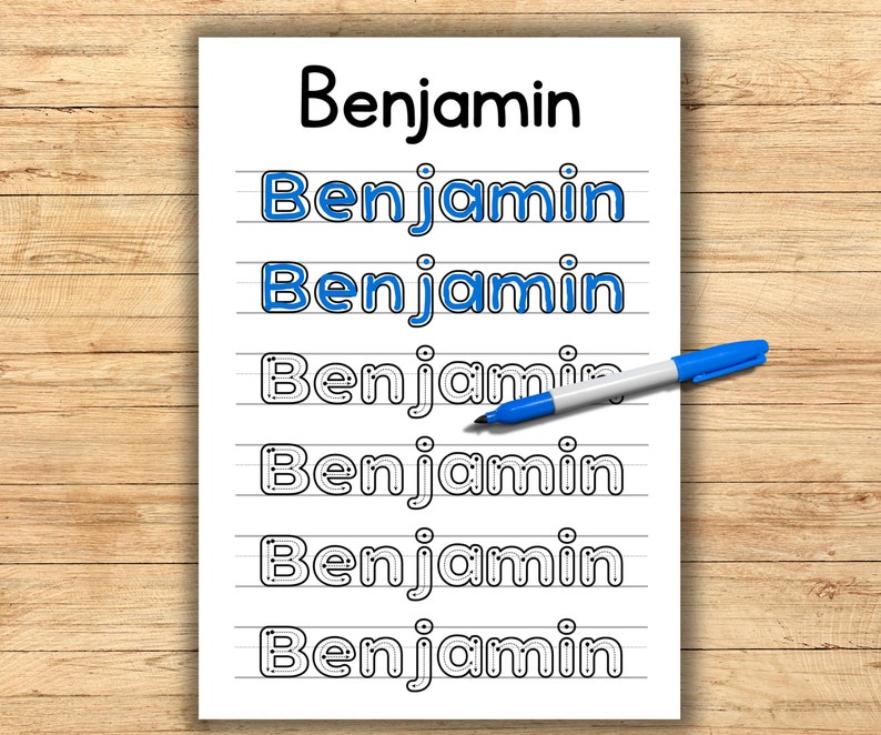 custom name tracing page, Custom Name Tracing Sheet Handwriting Practice, Personalized Name Trace, Name Tracing, Can Write My Name