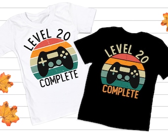 Level 20 Complete png , Level 10 Complete png 20th Anniversary Gifts for Him and Her, 20 Years We dding Anniversary png Digital download