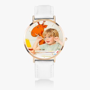 Personalized Photo Quartz Watch, Mother’s Father’s Celebration Present, Her or Him
