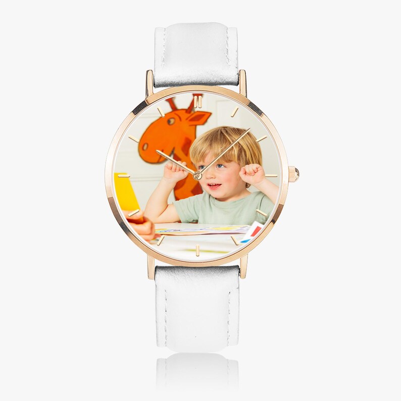 Personalized Photo Quartz Watch, Mother’s Father’s Celebration Present, Her or Him