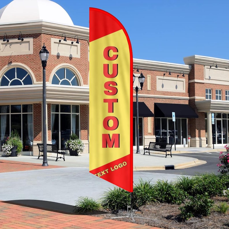 Custom Feather Flag Banner – Personalized Double-sided Outdoor ...