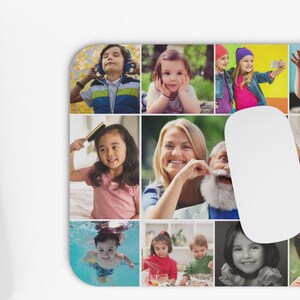 Your Photo Gallery Personalized Custom Mouse Pad | Add up to 15 Photos | Custom Photo Collage Mouse Pad | Custom Mousepad | Desk Accessories
