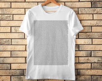 Bee Movie Script t shirt, Bee Movie Entire Scrip - meme movie film unisex joke tshirt - gifts for him, gifts for her, funny tee