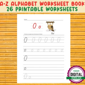 May include: A printable worksheet for practicing writing the letter O. The worksheet features a cartoon owl and dotted lines to help guide the child's hand. The text "Practise your uppercase and lowercase Os below" is included.