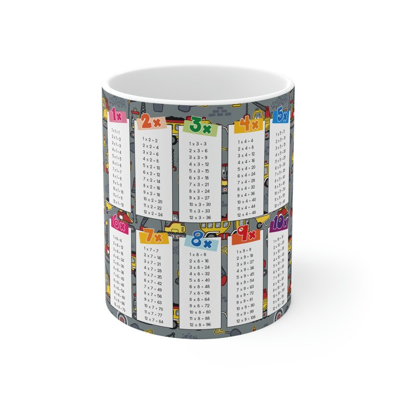 Multiplication Table Mug - Etsy