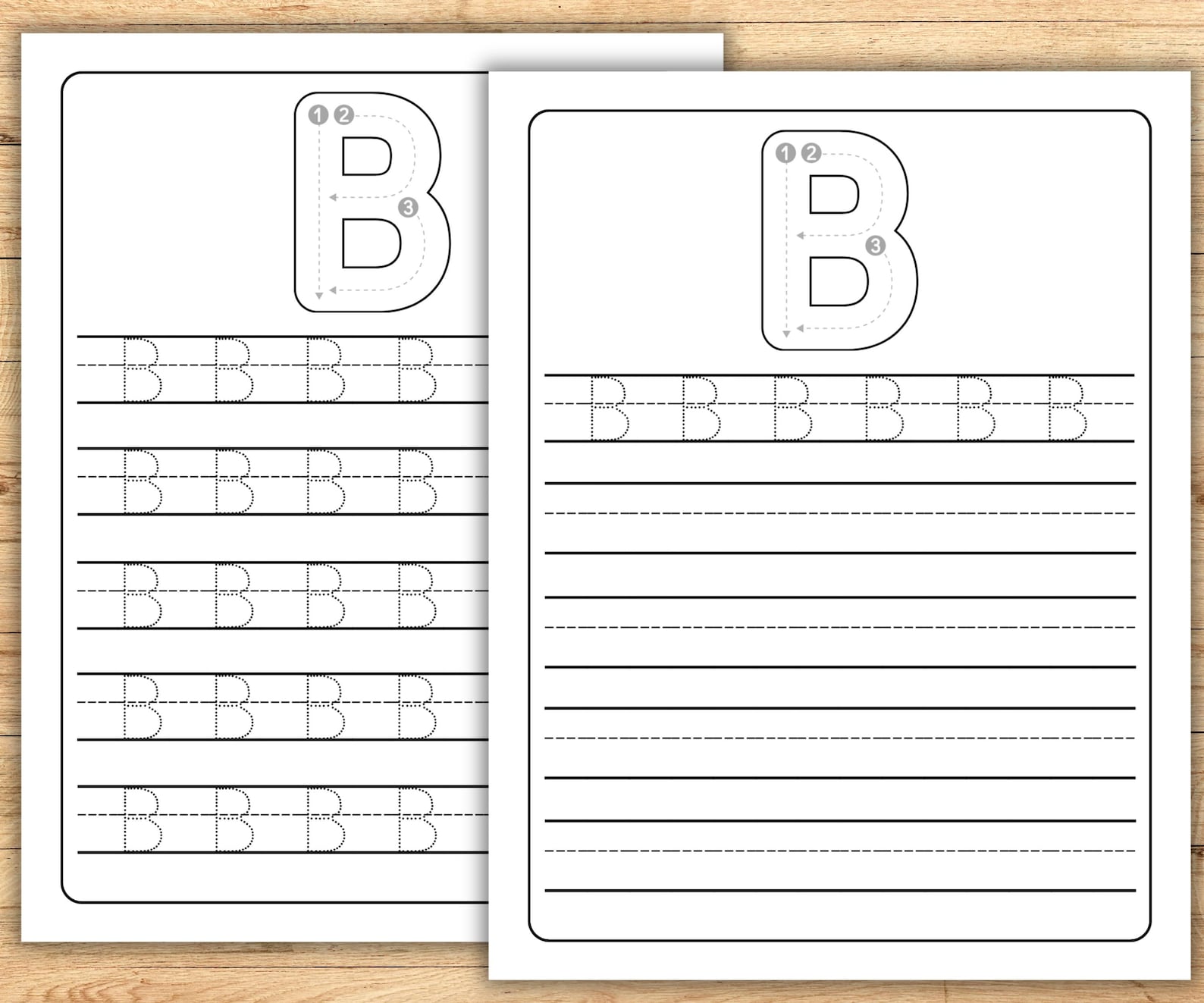 Alphabet Tracing Worksheets A-Z | Handwriting Practice (PDF) - Etsy Canada